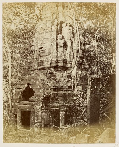 O Templo Bayon, Angkor Thom de John Thomson