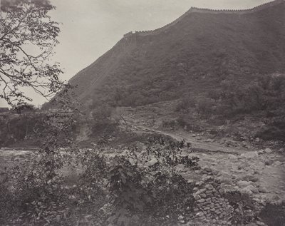 Vista da Grande Muralha, China, c. 1871 de John Thomson
