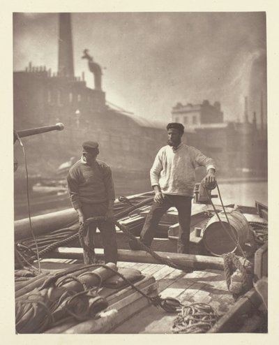 Trabalhadores na Auto-Estrada do Silêncio, 1881. de John Thomson