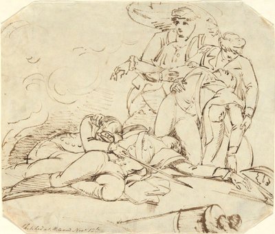 Morte do General Montgomery no Ataque ao Quebec, 31 de Dezembro de 1775 de John Trumbull