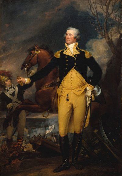 George Washington antes da Batalha de Trenton, ca. 1792-94. de John Trumbull