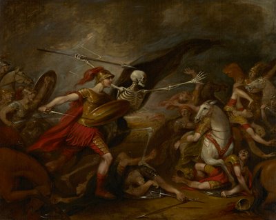 Joshua na Batalha de Ai - Assistido pela Morte de John Trumbull