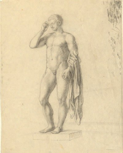 Figura masculina nua (clássica) mostrando o lado esquerdo (?) de John Trumbull