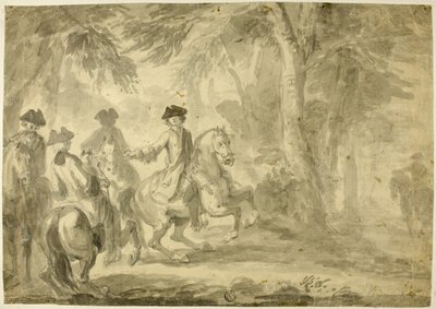 Cavaleiros no parque de John Vanderbank
