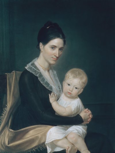 Sra. Marinus Willett e Seu Filho Marinus, Jr. ca. 1802. de John Vanderlyn