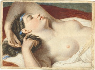Estudo para Ariadne Adormecida na Ilha de Naxos de John Vanderlyn
