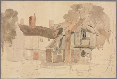 Jardim da Igreja de Bray, 1807. de John Varley