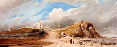 Ilha Sagrada (aguarela sobre papel (posto)) de John Varley