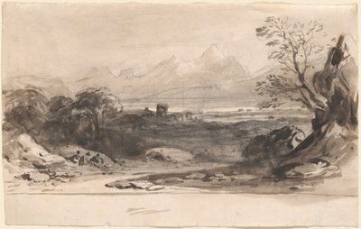 Paisagem com ruínas de John Varley