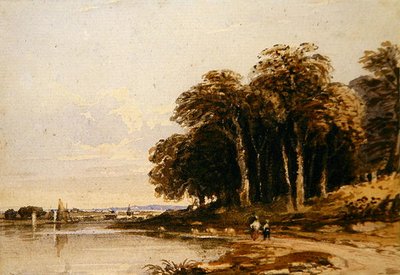 Paisagem do Rio (aguarela) de John Varley