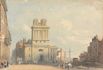 Vista de New Street, perto da ponte de Londres de John Varley