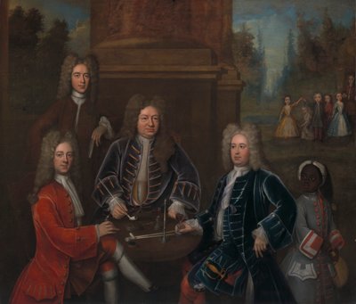 Elihu Yale com Membros da sua Família e uma Criança Escravizada de John Verelst