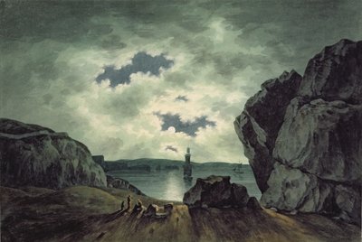 Cena da baía ao luar de John Warwick Smith