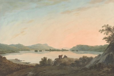 Lago Windermere de Calgarth com Belle Isle de John Warwick Smith