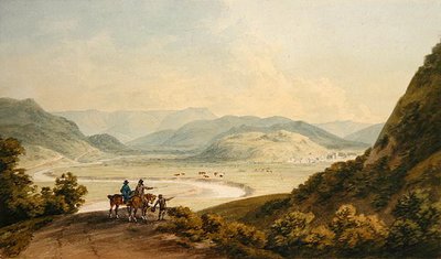 Llangollen (aguarela sobre papel) de John Warwick Smith