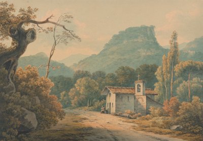 O Hermitage em Frascati de John Warwick Smith