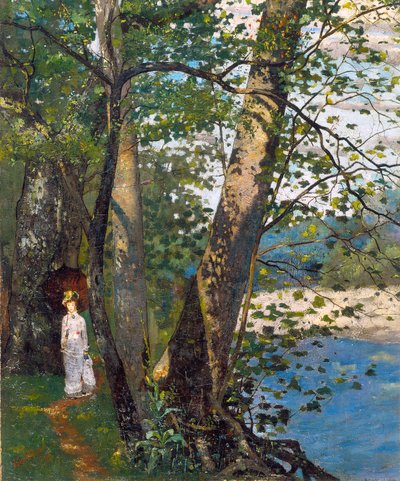 The Sycamores (Broad Ripple), c.1878 (óleo sobre tela) de John Washington Love