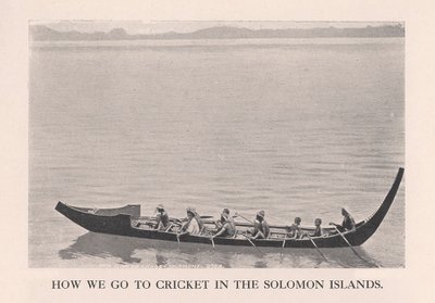 Como vamos ao críquete nas Ilhas Salomão, 1912. de John Watt Beattie