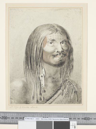 F.21 A Man of Nootka Sound, c.1773-84 (aquarela) de John Webber