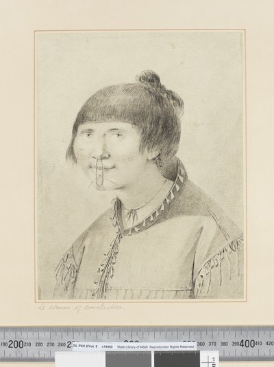 F.29 A Woman of Oonalashka, c.1773-84 (aquarela) de John Webber