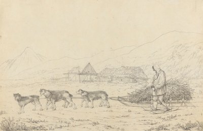 A Narta ou Sledge for Burdens em Kamtschatka de John Webber