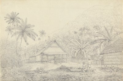 Vista na Ilha de Cracatoa de John Webber