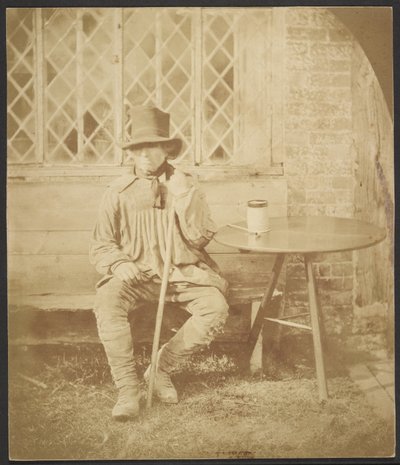 [Homem sentado à mesa]. de John Whistler