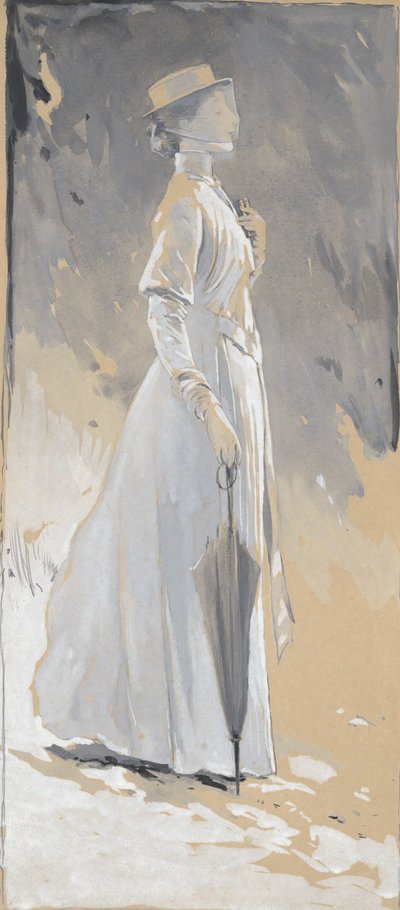 Jovem mulher de branco: Miss Cynthia de John White Alexander