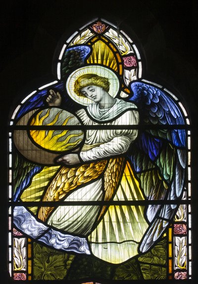 Anjo segurando o sol, c.1889 de John William Brown