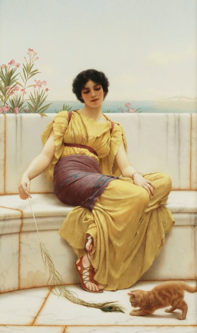 Ociosidade, 1900 de John William Godward