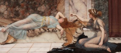 Travessura e repouso de John William Godward
