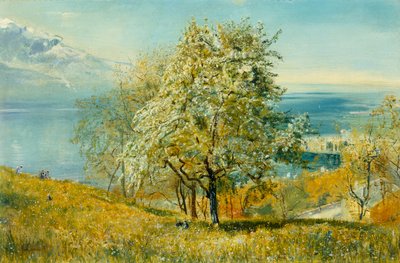 Um lago alpino de John William Inchbold