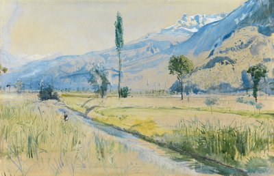 Vouvri, Suíça (aguarela e lápis) de John William Inchbold