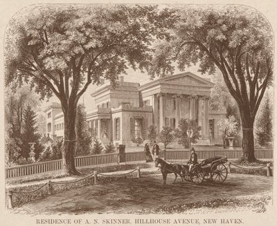 Residência de A.N. Skinner, Hillhouse Avenue, New Haven de John William Orr