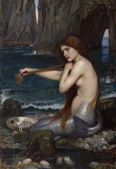 Uma sereia de 1900 de John William Waterhouse