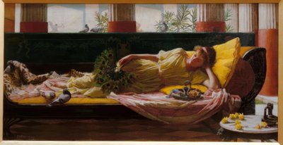 Doce não fazendo nada de John William Waterhouse