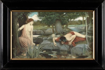Echo and Narcissus (impressão colorida) de John William Waterhouse