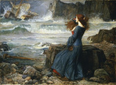 Miranda - A Tempestade, 1916 de John William Waterhouse