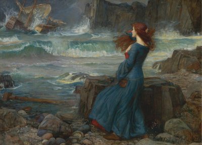 Miranda. A Tempestade, 1916 de John William Waterhouse