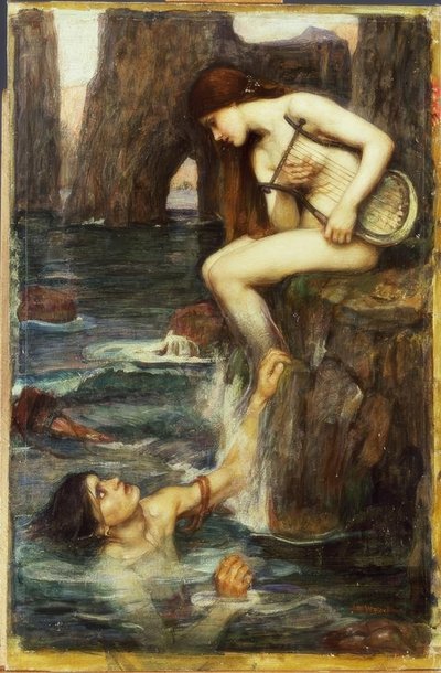 A sirene de John William Waterhouse