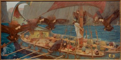 Ulisses e as sirenes de John William Waterhouse