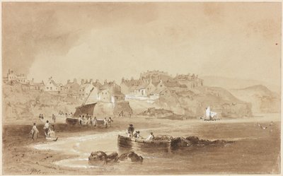 Robin Hoods Bay (bodycolour) de John Wilson Carmichael