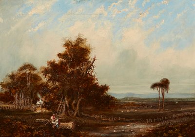 Conversando sobre um galho (óleo sobre tela) de John Wilson Ewbank
