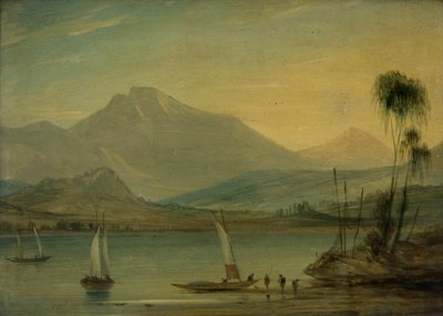 Loch Fyne, pesca de arenque (óleo em metal) de John Wilson Ewbank