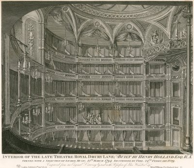 Interior, de, a, tarde, teatro, real, drury, pista, londres de John Winston