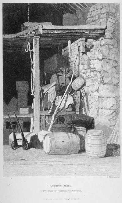 Fore Street, Cidade de Londres, 1851. de John Wykeham Archer