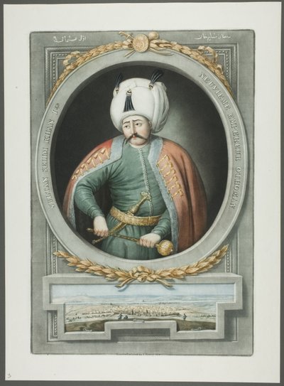 Selim Kahn I, de Retratos dos Imperadores da Turquia de John Young