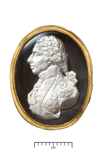 Almirante Lord Nelson Anel de Ouro, c.1820 (ouro e sulfeto) de John after De Vaere