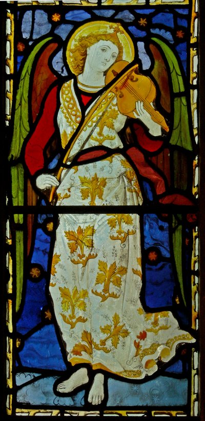 Anjo musical, 1870 (vitral) de John and Grylls Burlison