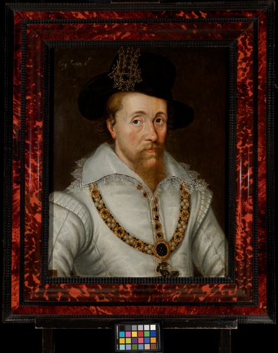 James I & VI (1556-1625) de John de the Elder (studio of) Critz